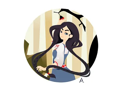 Ingrid app art cgart design digital flat graphic illustration vector web