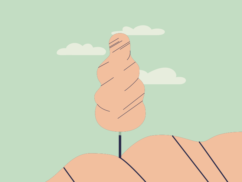 Looping Tree Animation after effects animation gif mint green motion design motion graphics pastel pink spring tree animation tree gif trees