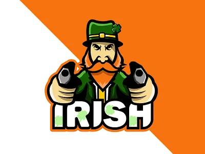 Irish Logo animal brand branding design esports logo for sale gamer icon illustration logo mascot mascot design mascot logo sport sports brand sports logo streamer team team logo vector