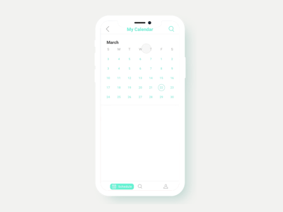 Calendar Demo app design bearliu beartalk calendar design interaction interaction design uidesign