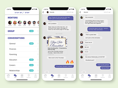 SBS App Messaging chat conversation group chat ios mentor mentoring message message app messaging mobile mobile app non profit social app
