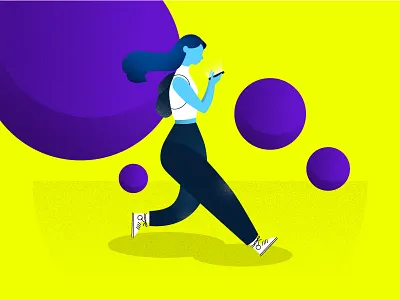 User interaction illustration concept bold bold color concept illustration user interaction vector young