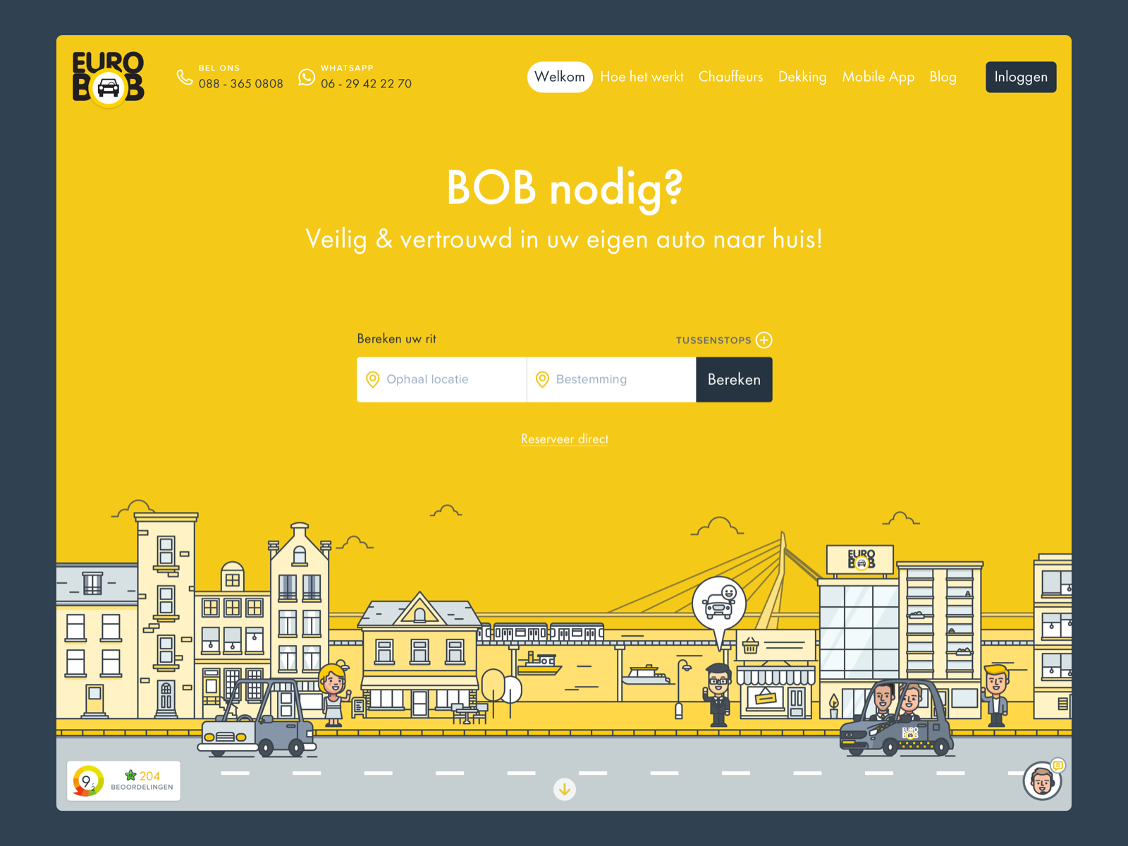 Example of Euro BOB header illustration