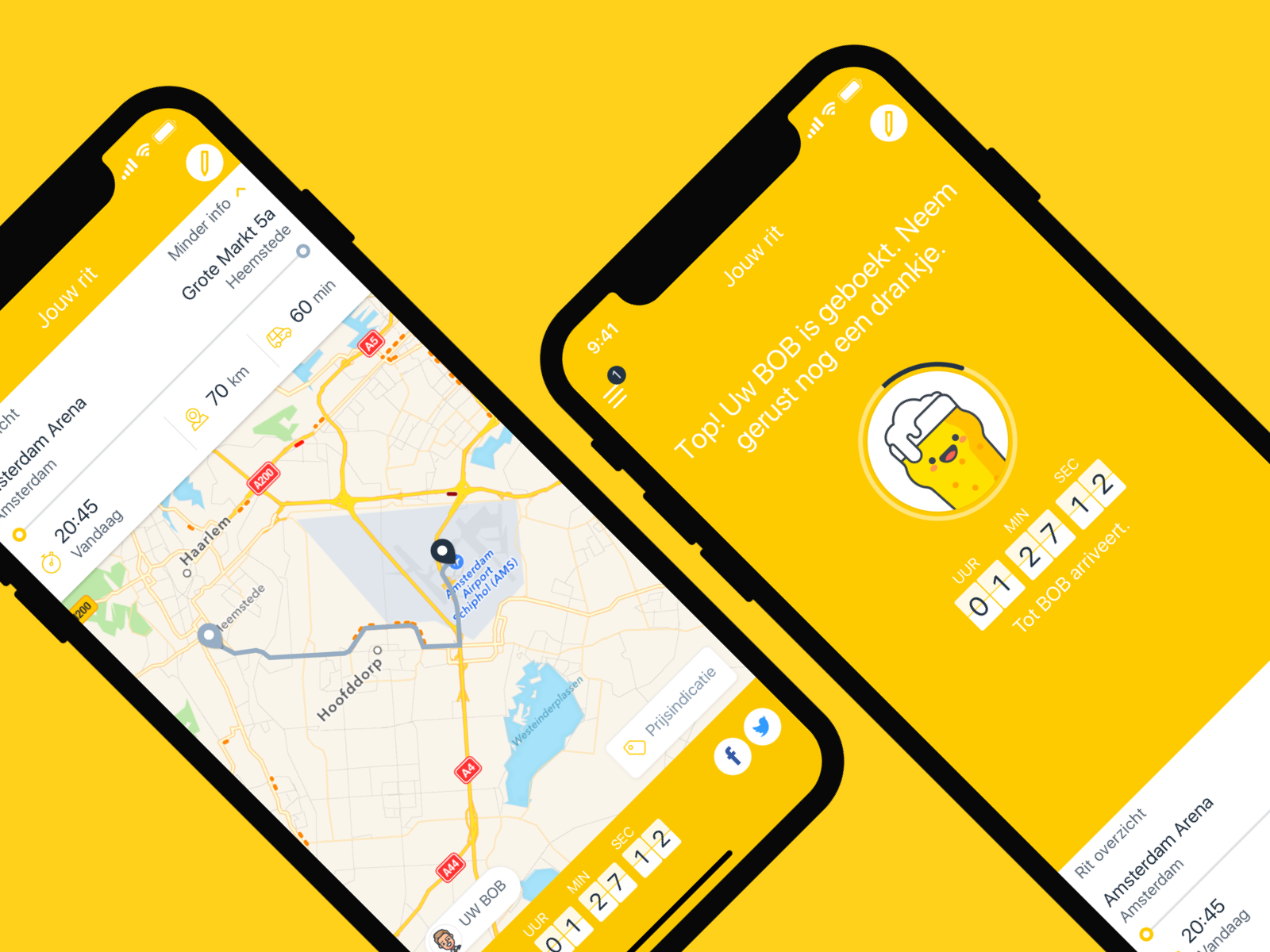 Example of Euro BOB mobile app