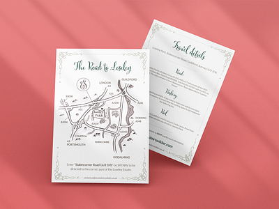 Tolkien Wedding (Map Insert) branding design graphic design illustration map print tolkien typography wedding