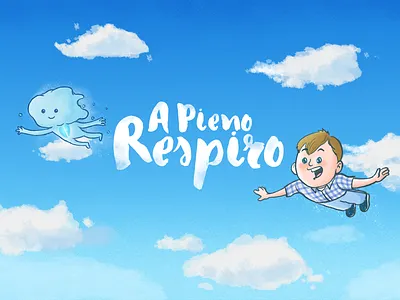 A pieno respirto - WMF charity 2016 a pieno respiro andremecha branding character design charity draw fibrosi cistica gioele illo illustration illustrazione photoshop raccolta fondi raster respirare respiro ricerca web marketing festival wmf