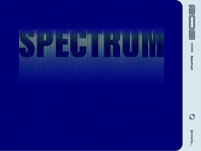 00000 - Spectrum design experiment gradient graphic noise typography