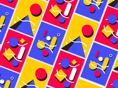 Posters for fun colorful design fun illustration shapes