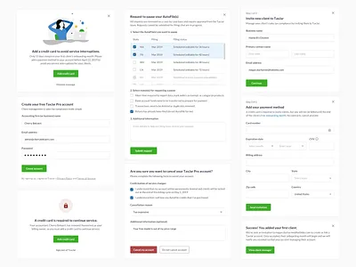 TaxJar Product Modals b2b guide modal modals platform saas style guide