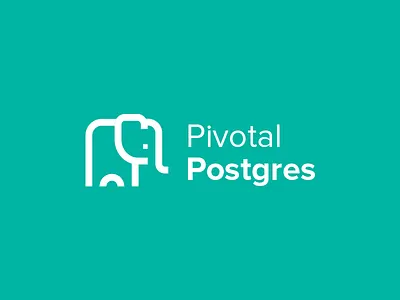 Postgres Logo big data branding database elephant elephant logo line logo postgres postgresql simple symbol unused
