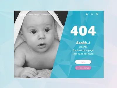 008 404 404 error 404 page baby blue dailyui dailyui008 design