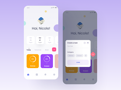 To Do App Exploration app cards create daily exploration mobile app to do app ui userinterface ux ui