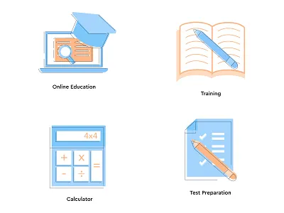 Study Icon set arslan calculator education icon onine pakistan school set study test preparation training
