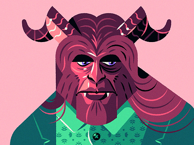 Come what may . . . animal beast beauty and the beast character design disney face fan art flat fur guy hair horns lines man shapes