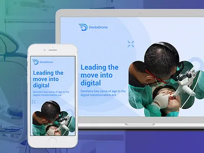DentaDrone branding design logo logomark website