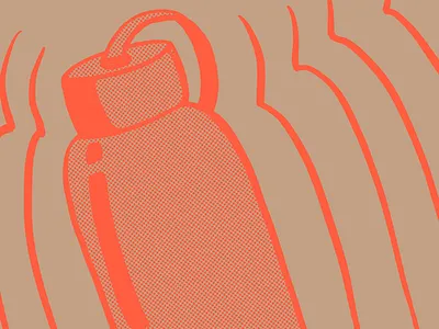 Hydrate? doodle groove illustration pattern procreate trend water bottle