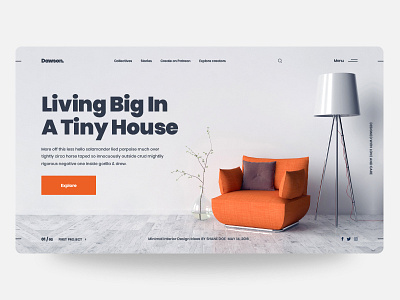Dawson 2.0 | Minimal interior design clean clean design color design experience homepage inspiration interaction interface landing page minimal ui user ux visual web web design web page