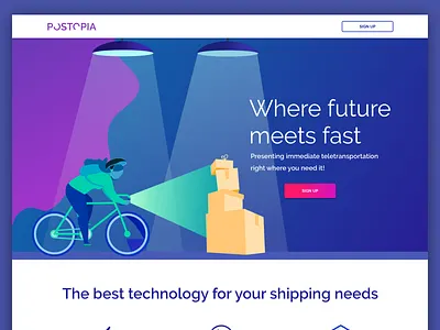 Delivery landing page delivery service hackathon landing page website