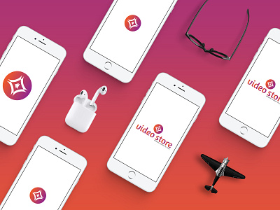 MOBILE APP. LOGO DESIGN amazing animation app best blue branding business company corporate design flat home icon logo mobile app mobile app logo design typography ui ux web