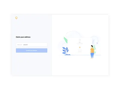1. Choosing your address app branding crypto currency design illustration ui ux vector website