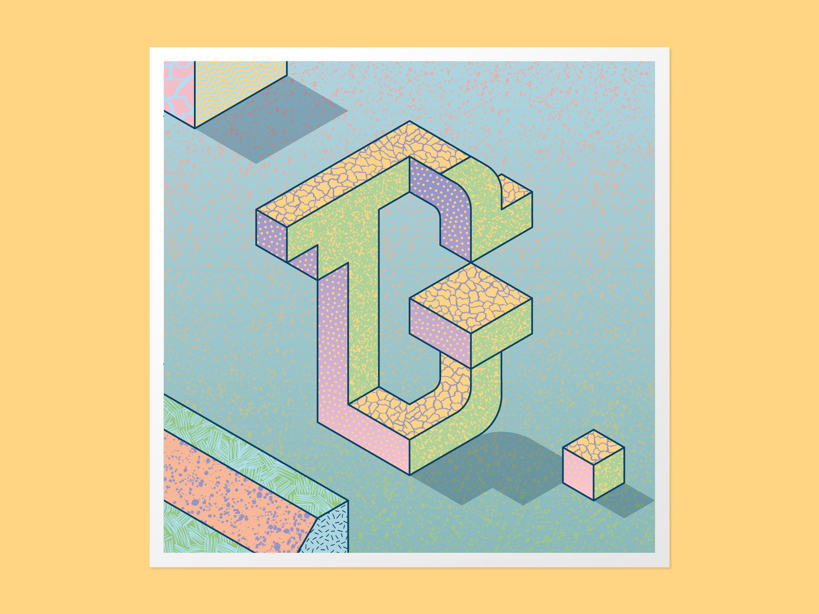 Isometric G by Nina Farsen on Dribbble