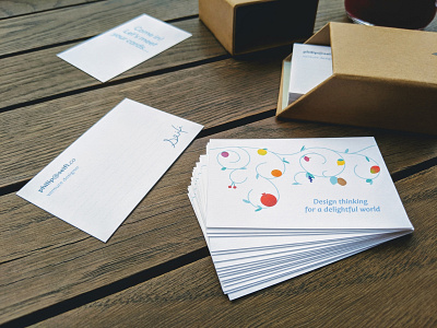Fill-in-the-blank name cards business card fruits name card signature
