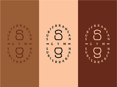 𝕤𝕦𝕓𝕥𝕖𝕣𝕣𝕒𝕟𝕖𝕒𝕟 𝕘𝕪𝕞 athletic athletic logo brand branding brown color options design gym gym flyer gym logo illustration kettlebell logo minimal monogram sports sports branding type logo typogaphy vector