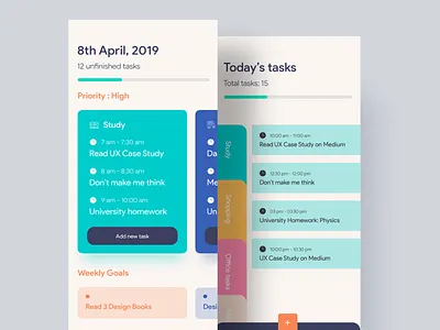 Task Management App android app app app concept app ui app ui design appui card design designer header ios task task app task management todo todolist ui uidesign uidesigner uiux