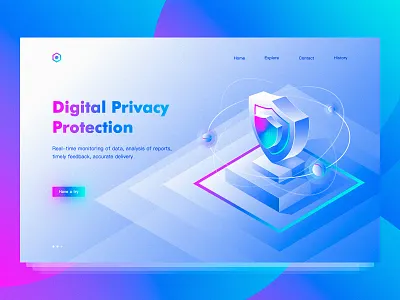 Axonometric illustration webpage 2.5d axonometric design future icon illustration illustrations image science technology ui ux visual