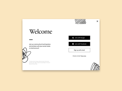 Day 16 - Pop Up dailyui dailyui017 pop ups sign up