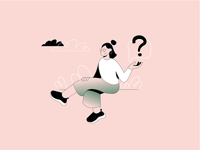 QUESTION app art cartoon character clean design flat graphic design icon identity illustration illustrator lettering minimal mobile ui ux vector web website