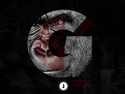"G" Gorilla | 36 Days of Type 36 days of type 36 days of type lettering adobe photoshop design gorilla joncarrillocreative typography