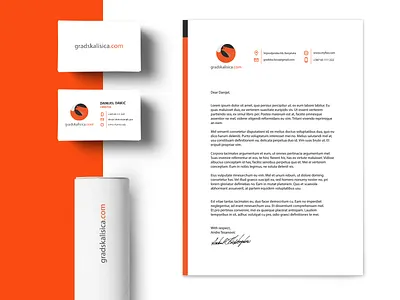 Gradska Lisica brand branding business design fox graphic graphic design logo stationary vector