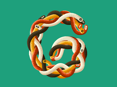 36 Days OF Type - G 2d 36days 36days g 36daysoftype creative design g illustration letter lettering snake typeface typogaphy