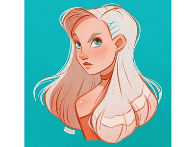 DTIYS character character design digital art digital drawing digital illustration drawing girl girl character graphic design illustration painting procreate