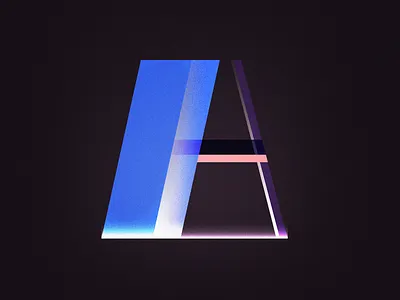 A 2d 36daysoftype color design illustration letter photoshop typography