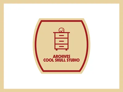 “Archives - Cool Skull Studio” Logo 2019 art direction brand branding cool skull studio css design dribbble graphic design icon illustrator logo logo 2d logos