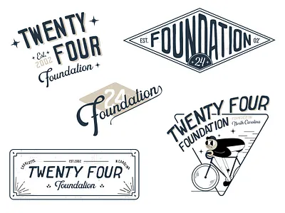 24 Foundation Design Sheet bike branding cycling design flat graphic design icon illustration logo logo design minimal typography ui vector visual design