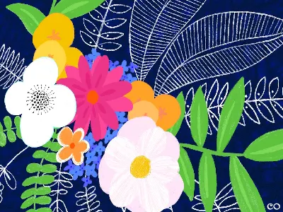 Spring floral bouquet floral patterns spd stationery surface design textile tropical