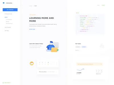 Dashboard for tutorial panel dashboard panel tutorial ui ui web design webdesign