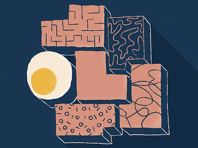 Abstract exploration composition pattern shapes