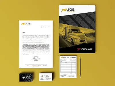 JGB Tires Sales - Brand identity branding busines card graphic design logo logotipe stationary design tires truck