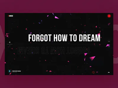 XMusic - Interaction 3d 3d animation studio api app app animations interaction minimal music music app ui music player page spotify web gl website