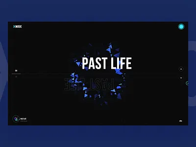 XMusic - Interaction 3d 3d animation studio 3d art app app animation audio interaction minimal minimal app music app spotify web gl website website concept