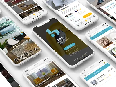 Heem Cover1 app augmented reality branding concept app furniture app heem interaction design ui ux ux ui design