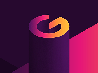 G 36 days of type 36days g 36daysoftype 36daysoftype g abstract art bright g gradient isometric letter g typography