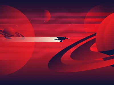 HRO Space Background galaxy illustration planet saturn space space exploration stars superhero universe