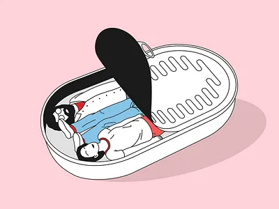 Design department 😇 canned food creative department designer idea illustration people