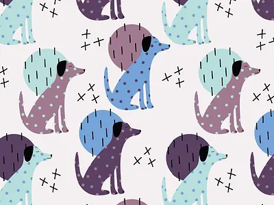 The Snoop Diggity Pattern design dog dog art dog icon dogs flat illustration illustrator pattern pattern design seamless pattern seamlesspattern vector
