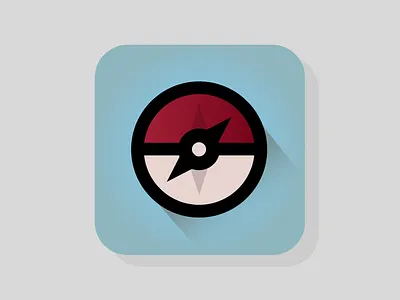 Daily UI – 005 App Icon app branding app icon app icon design compass daily ui daily ui 005 dailyui dailyui 005 icon mobile app pokeball pokemon pokemon go pokemongo